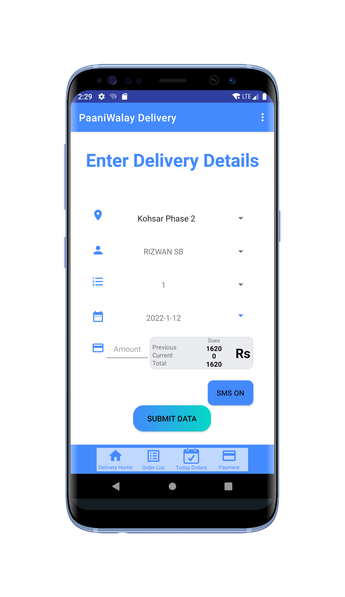 Interactive Delivery Boy Application